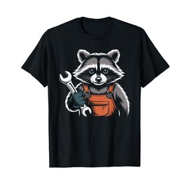 Mechanic Job Raccoon Wrench Enthusiast Design Mechanic T-Shirt