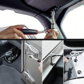 BORDAN Socket Wrench Kit Hardtop Door Removal Torx Tool Sets for 1997-2022 Wrangler TJ JK JL CJ JKU Rubicon Sahara Sports