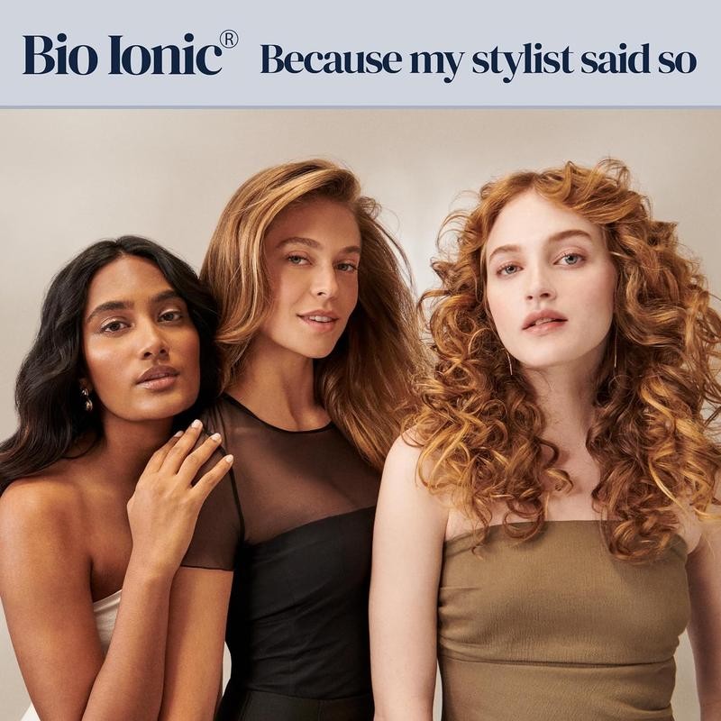 Bio Ionic Long Barrel Curling Iron Styler with Adjustable Comfort
