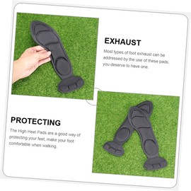 IWOWHERO Non-skid Heel Pads for High Heels 3 Pairs of Dotted Sponge Inserts Comfortable Height Insoles