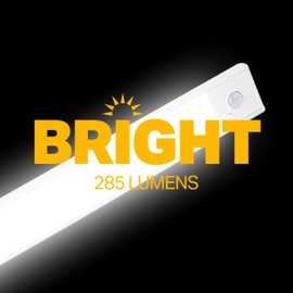 LUXPRO LP440 8 Inch Under Cabinet Light - with Motion Sensor - Rechargeable - Cabinet Lights with Remote - Home Improvement Item - Easy Installation