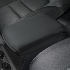 INTGET Car Center Console Cover for Mazda CX5/CX-5 Accessories 2024 2023 2022 2021 2018 2019 2020 Armrest Cover Dog Seat Arm Rest Box Lid Protector(Black with Cushion Flat)