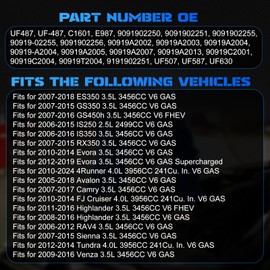 YOMALL 6PCS UF487 Ignition Coils Ignition Coils Pack Fits for 2010-2024 4Runner, 2007-2015 Sienna, 2005-2018 Avalon Highlander Camry RX350 IS350 IS250 2.5L 3.0L 3.5L 4.0L, Aftermarket Parts