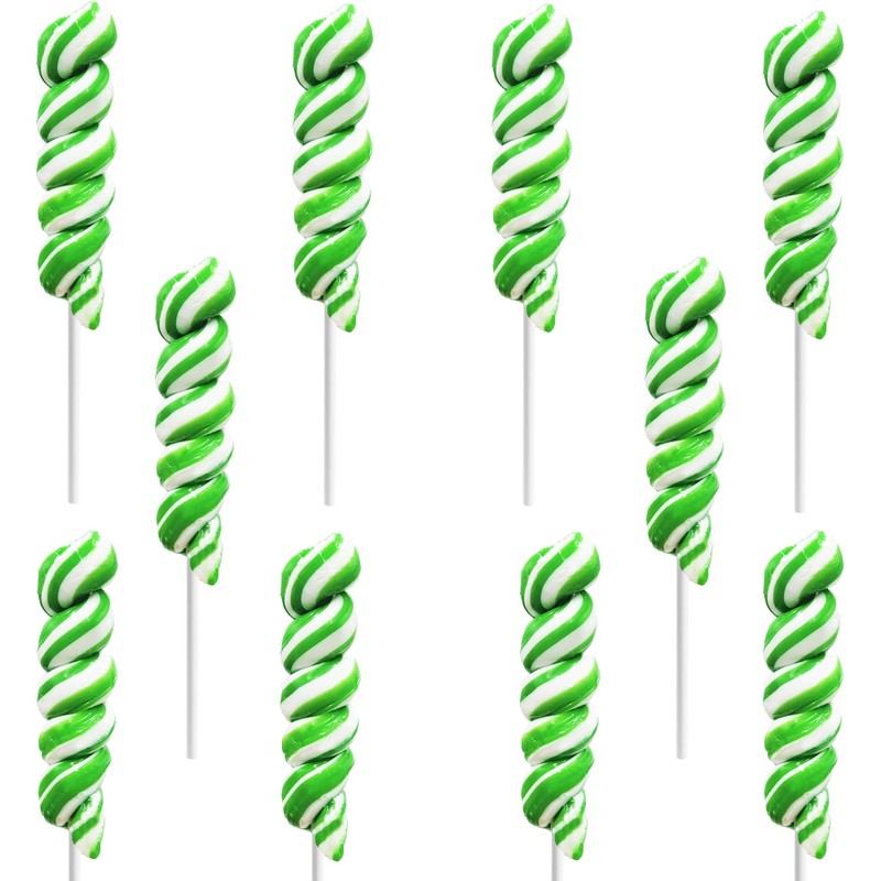 Fruidles St. Patrick's Day Twist Lollipops, Party Favor Box, Individually