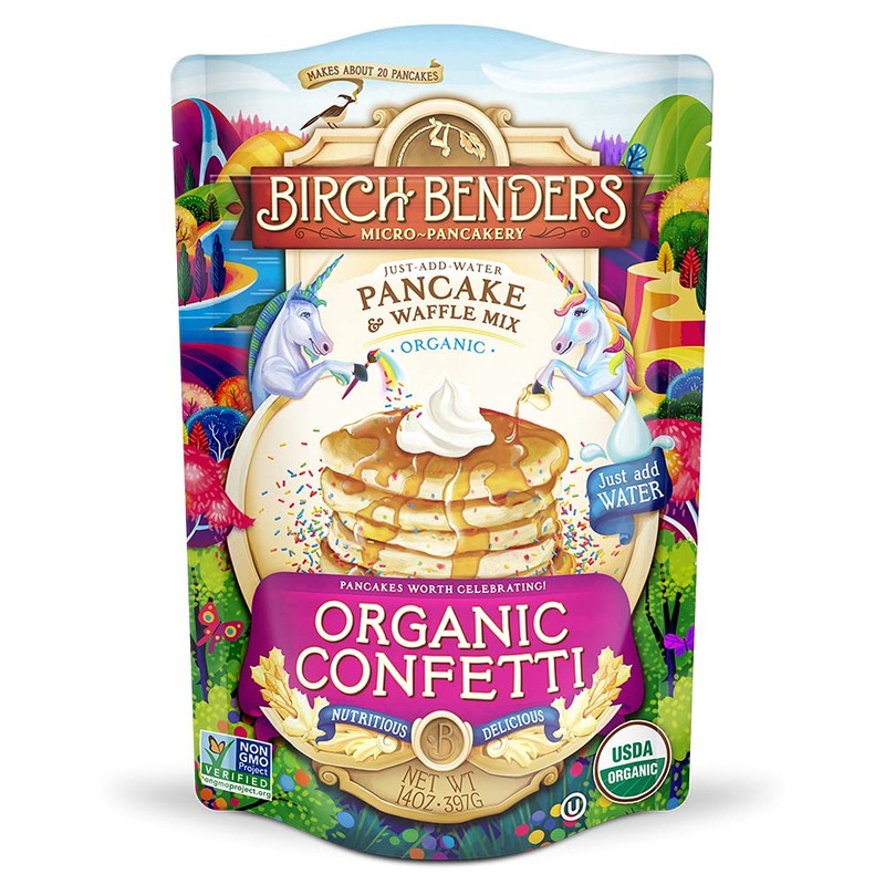 Birch Benders Organic Confetti Just-Add-Water Pancake & Waffle Mix, 3