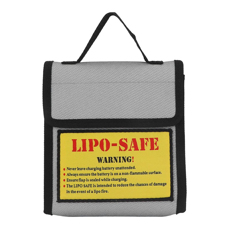Lipo Battery Safety Bag Grey Fireproof Explosion Proof Battery Guard