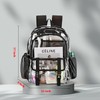 KUI WAN Clear Backpack, Large Clear Bag Heavy Duty PVC