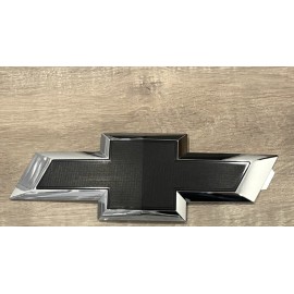 Unbranded 2014+ Chrome Black Tailgate Bowtie Emblem Silverado Sierra 1500 2500HD 3500HD