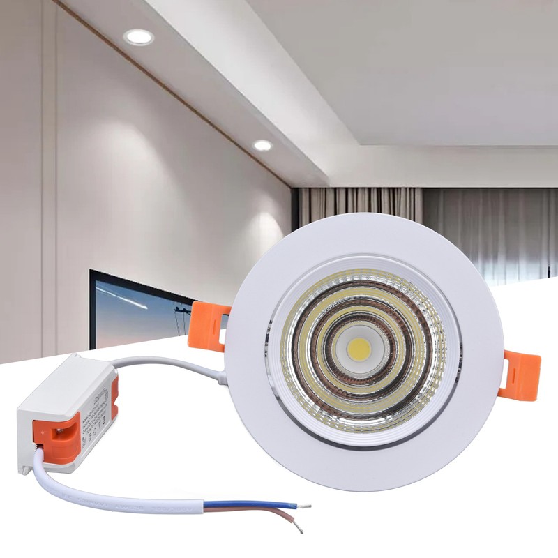 LED Embedded Spotlights Stable Light Low Noise Dustproof Easy to
