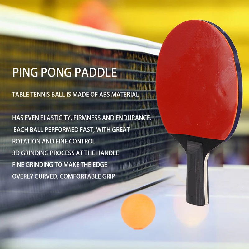 Table Tennis Paddles Set with 2PCS Penholds and 3PCS Balls