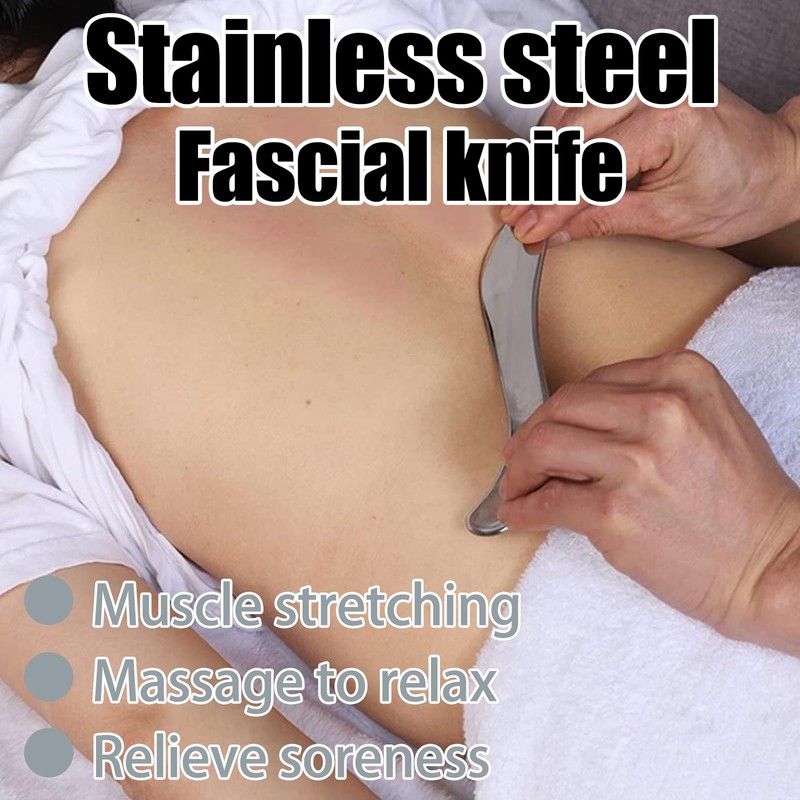 Stainless Steel Muscle Scraper Tools, Gua Sha Massage Scraper Scraping