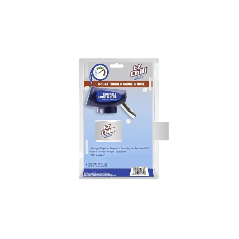 A/C Pro EZ Chill Car Air Conditioner R134A Refrigerant Gauge