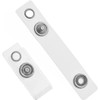5Pcs Transparent PVC Badge Holder with Metal Clips, ID Card