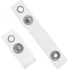 5Pcs Transparent PVC Badge Holder with Metal Clips, ID Card Holders with Straps, Straps for Id Cards and Card Holders Badge Holders