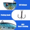Fishing Lures, 3 Pieces Swimbaits with Barbed Hooks, Crank Baits