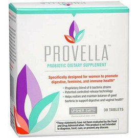 Provella Womens Digestive & Feminine Probiotic Dietary Supplement Tablets 30 ct