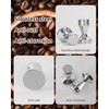 58mm Stainless Steel Espresso Tamper, Flat Base Coffee Tamper, Tamper