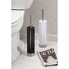 iDesign Slim Toilet Bowl Brush and Holder for Bathroom Storage