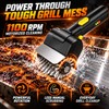 Rechargeable Electric Grill Brush, Cordless BBQ Grill Cleaner with 1100