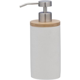 Sealskin 361910210 Soap Dispenser Grace Polyresin White Bathroom Accessory, plastic, 7 x 9,6 x 18 cm, white