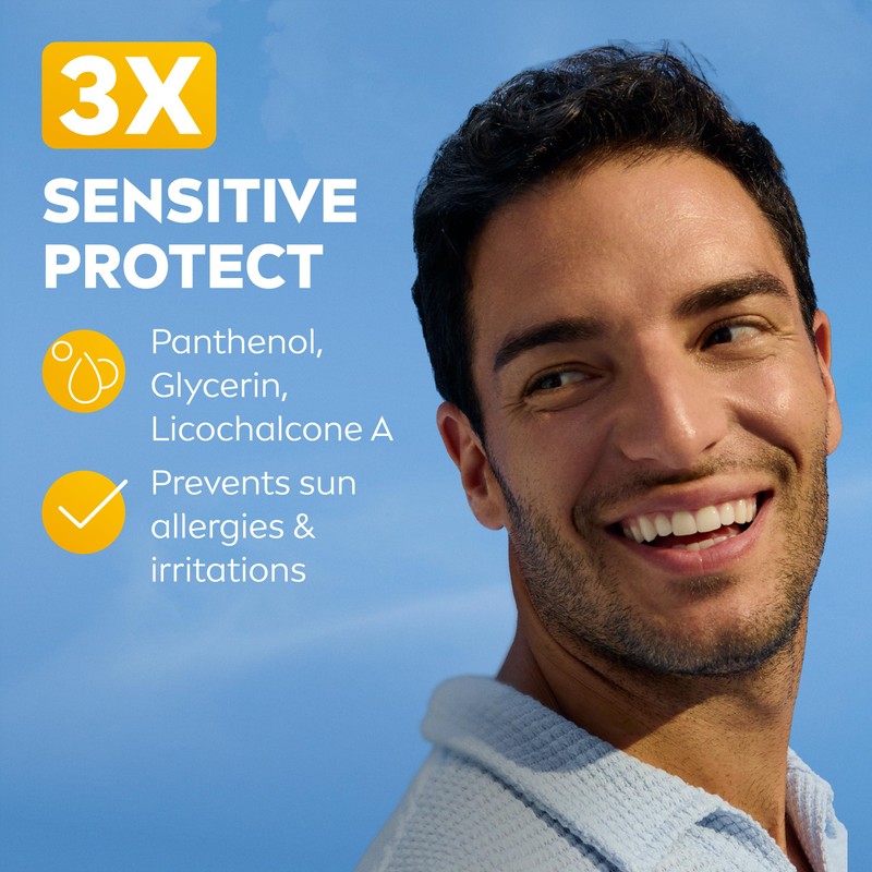 NIVEA SUN Breathable UV Face Sensitive SPF 50+ (40ml), Face