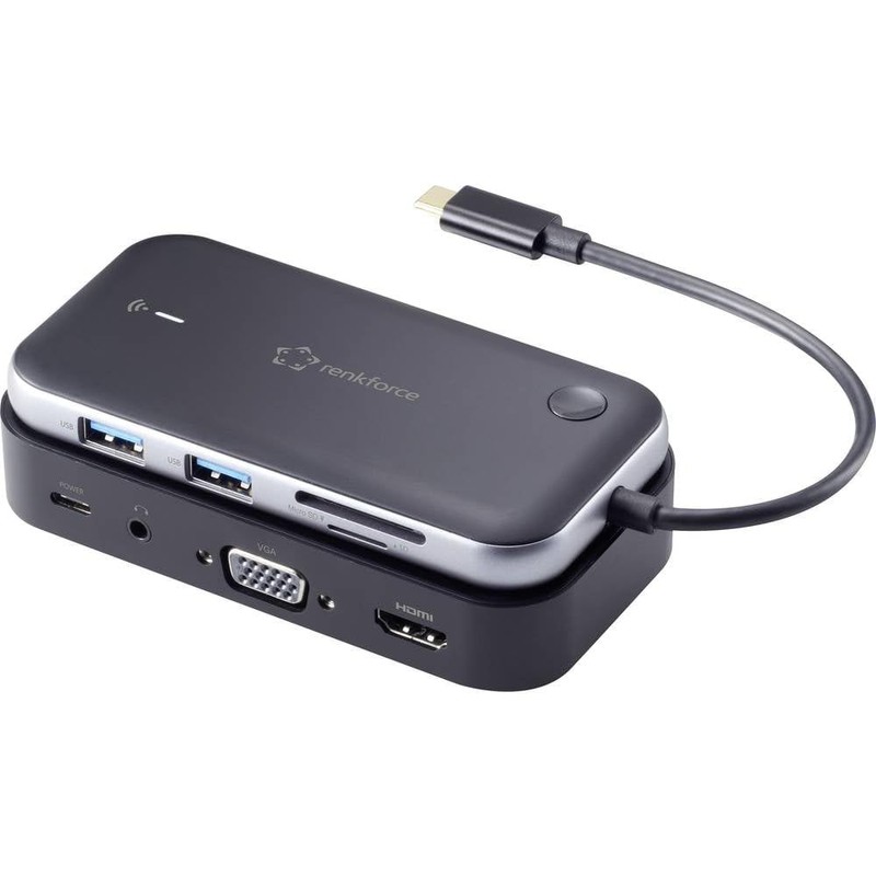 Renkforce USB-C® Docking Station RF-HUB-810 Suitable for Docking Station Brands:
