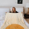 Kemingni Boho Throw Blanket - Sun Blanket, Sunset Decorative Throw