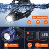 Aikertec Headlamp Rechargeable, 5000 Lumen Bright Headlamp, 60H Long Battery