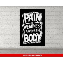 Damdekoli Workout Motivation Banner - Gym Decor Wall Art with Custom Fitness Quote - 48 x 80 Inches