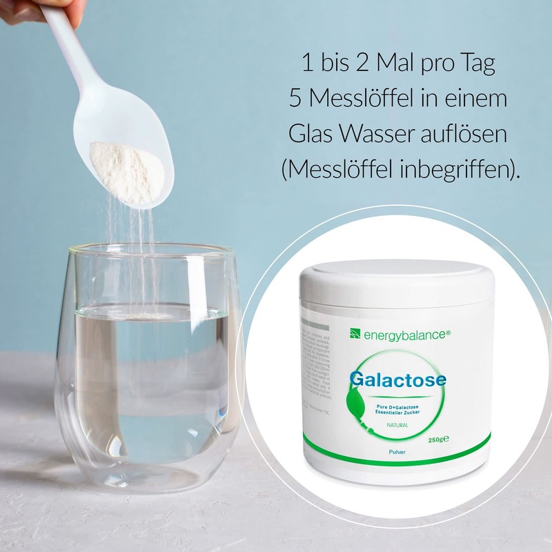 EnergyBalance Pure D-Galactose Powder - Sugar for the Brain -