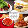 Aywenny 15PCS Double Compartment Condiment Containers with Lids,Disposable 2 Compartment