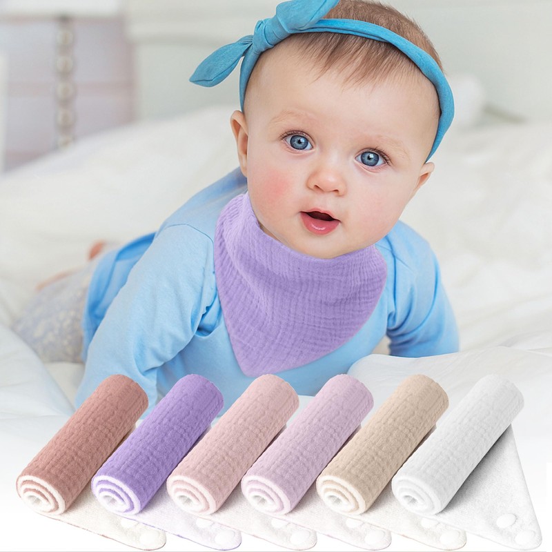 JOYIT Muslin Bib, Soft Pink