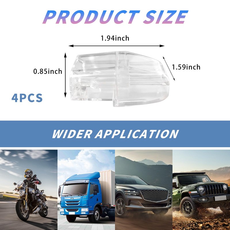 ONISMEZ 4PCS Deer Whistles for Vehicles - Universal Automotive Warning