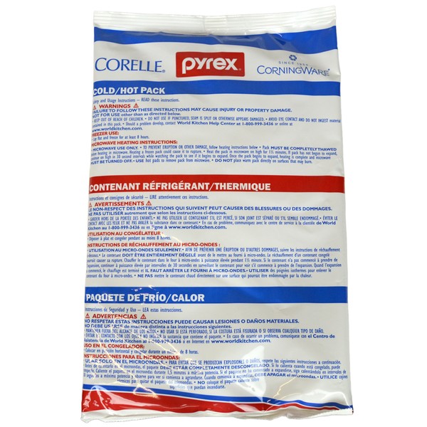 Pyrex Portable Large Hot & Cold Packs - 8 Pack