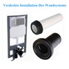 Mendorio Cistern Replacement Parts Connection Set for Wall-Mounted Toilet PE