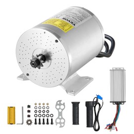 VEVOR 1800W Electric Brushless DC Motor Kit - 48V 4500rpm Motor with Upgraded Speed Controller and Throttle Grip Kit for Go Karts E-Bike Motorcycle Scooter DIY