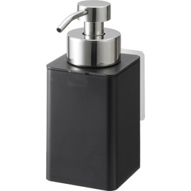 Yamazaki 3684 Film Hook Dispenser, Foam Type, Black, Approx. W 2.8 x D 3.9 x H 6.7 inches (7 x 10 x 17 cm), Tower Foam, Hand Soap, Refill Bottle, Floating Storage