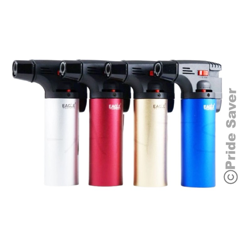 Eagle Jumbo 4" Jet Flame Torch Gun Lighter Refillable Lockable
