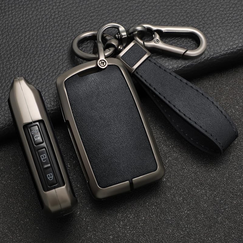 TECART Smart Intelligent Car Key Case Keyring Key Covers Zinc