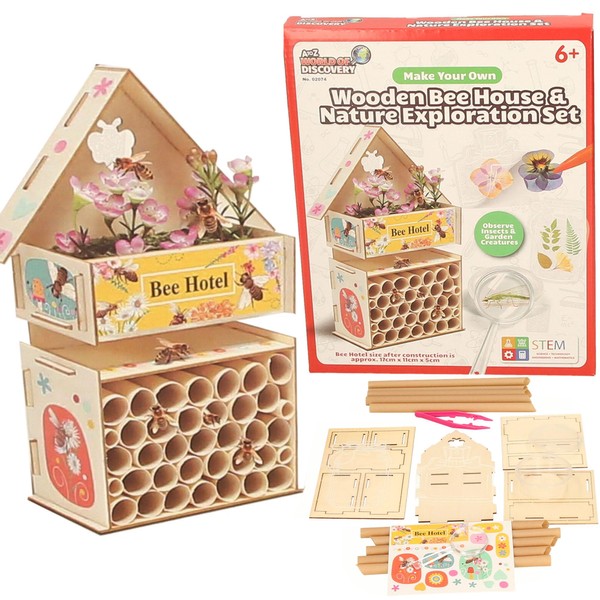 A to Z World of Discovery DIY Wooden Bee House