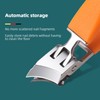 Wide Jaw Opening Anti-Splash Slanted Nail Clipper, Curved Toenail Clippers