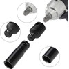 TOP-VIGOR 1/2" Square Drive to 1/4" Hex Socket Adapter Drill