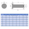 sourcing map 10Set M3x35mm 304 Stainless Steel Cylindrical Shaft Snap