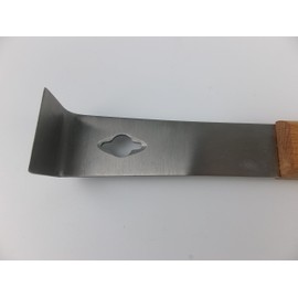 APIFORMES Special stick chisel made of stainless steel with honeycomb lifter and wooden handle, honey harvest, honey, stick chisel, beekeeping, beekeeping supplies
