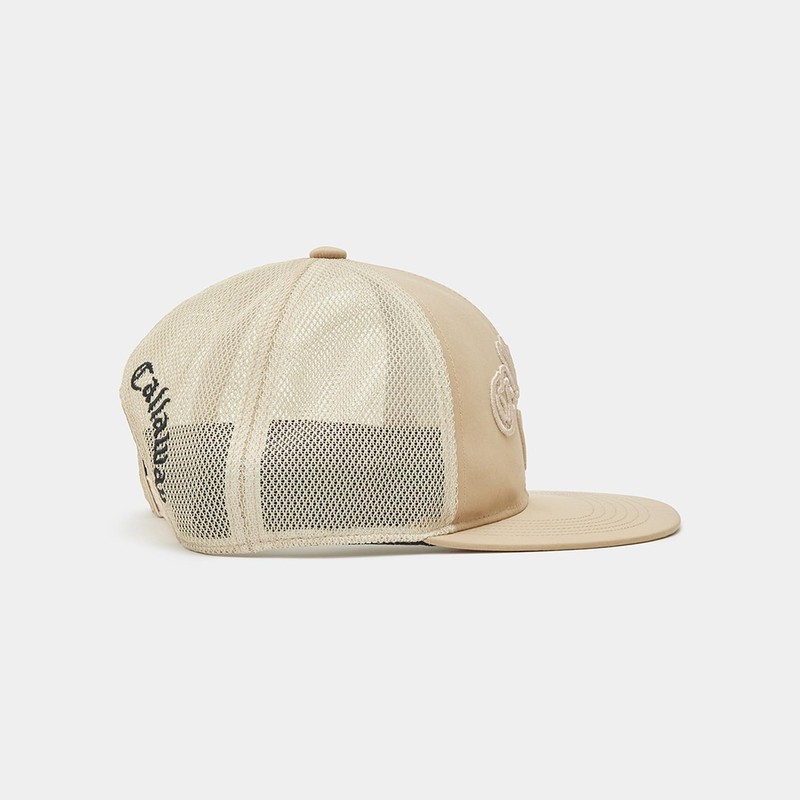 Callaway C25191103 Men's Flat Mesh Cap, Adjustable Size, Golf Hat,