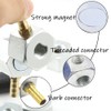 Uenede Magnetic Base with Barb Connector + 1/4"PT Flat Nozzle