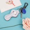GLEAVI 4Pcs Lipstick case Keychain Lip Gloss Holder Keychain Lip