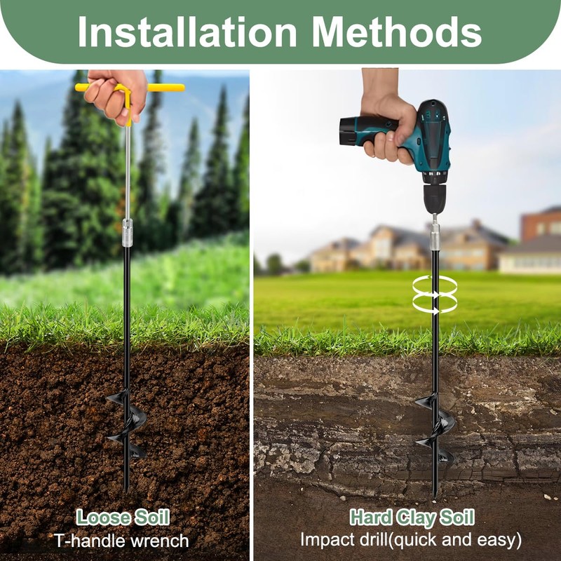 hannger 6 Pack 18" Tree Stakes and Supports for Leaning