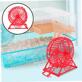 VILLFUL Stylish Exercise Wheel Stand Anti-Jamming Hamster Wheel for 10 Gallon Glass Tank for Small Pets