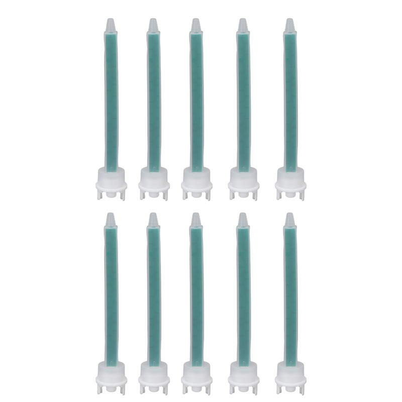 10pcs Mixing Nozzles Plastic Prevent Blocking Adhesive Glue Mixing Nozzle